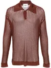 Bonsai Openwork Sweater In Brown