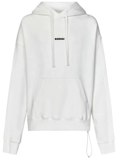 Bonsai Loose-fit Hooded Sweatshirt In White