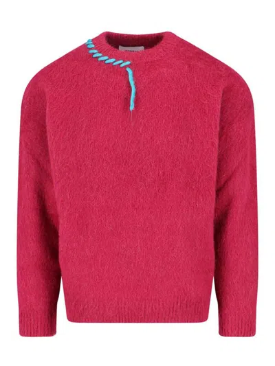 Bonsai Maglione In Misto Mohair In Red