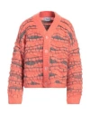 Bonsai 3d Mohair Cardigan Sweater In Pink