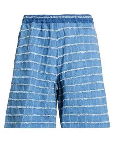 Bonsai Man Denim Shorts Blue Size S Cotton, Polyester