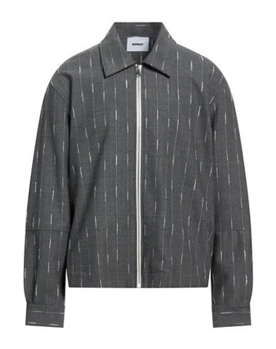 Bonsai Man Jacket Grey Size L Polyester, Virgin Wool, Elastane In Gray