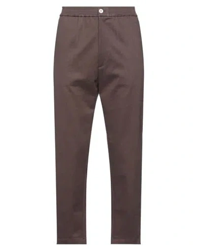 Bonsai Man Pants Chocolate Brown Size Xl Cotton, Elastane