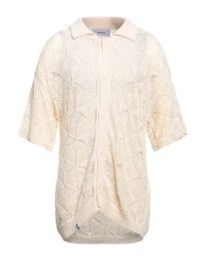 Bonsai Man Shirt Ivory Size L Cotton, Viscose, Polyamide In White