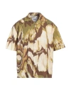 Bonsai Jungle Camouflage-print Shirt In Green