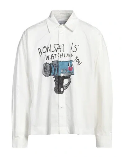 Bonsai Man Shirt White Size M Cotton
