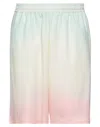 Bonsai Man Shorts & Bermuda Shorts Light Green Size L Virgin Wool, Elastane In Green