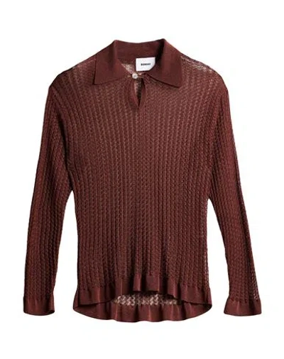 Bonsai Man Sweater Brown Size Xl Rayon, Polyamide