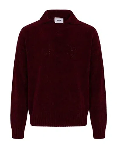 Bonsai Man Sweater Burgundy Size M Cotton, Polyamide In Red