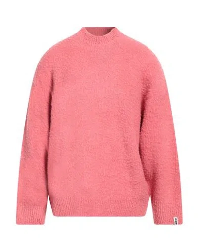 Bonsai Man Sweater Coral Size S Alpaca Wool, Polyamide, Cotton, Modal, Elastane In Red