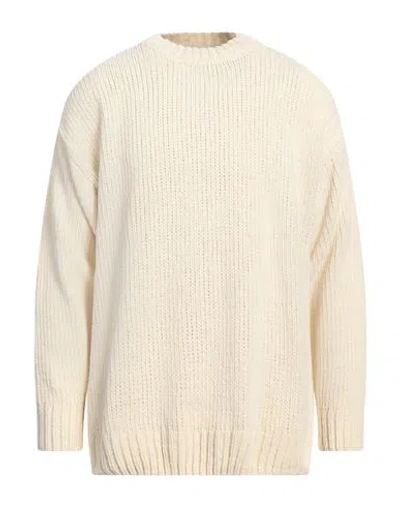 Bonsai Man Sweater Cream Size M Cotton, Polyamide In White