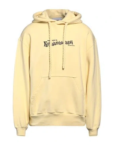 Bonsai Man Sweatshirt Pastel Yellow Size L Cotton