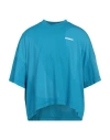 Bonsai Man T-shirt Azure Size L Cotton In Blue