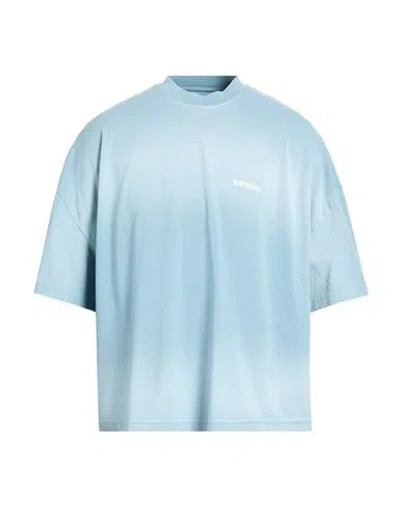 Bonsai Man T-shirt Sky Blue Size L Cotton