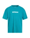 Bonsai Man T-shirt Turquoise Size M Cotton In Blue