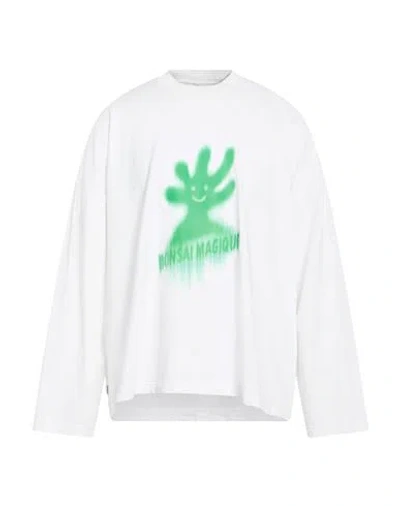 Bonsai Man T-shirt White Size Xl Cotton