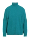 Bonsai Man Turtleneck Turquoise Size S Alpaca Wool, Polyamide, Cotton, Modal, Elastane