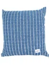 Bonsai Maxi Checked Denim Cushion (65cm X 65cm) In Blue
