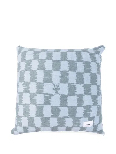 Bonsai Maxi Terry Cushion (65cm X 65cm) In Blue