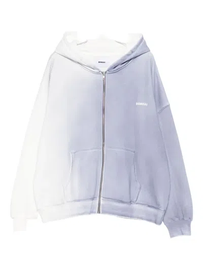 Bonsai Zip Logo Sweatshirt In Blue