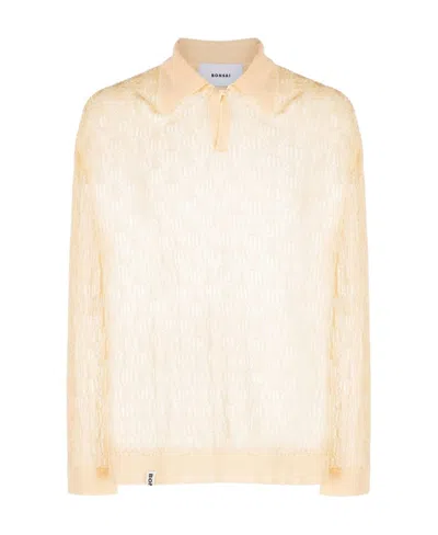 BONSAI OPEN-KNIT POLO SHIRT