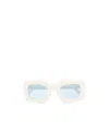 Bonsai Oversized Curved-frame Sunglasses In White