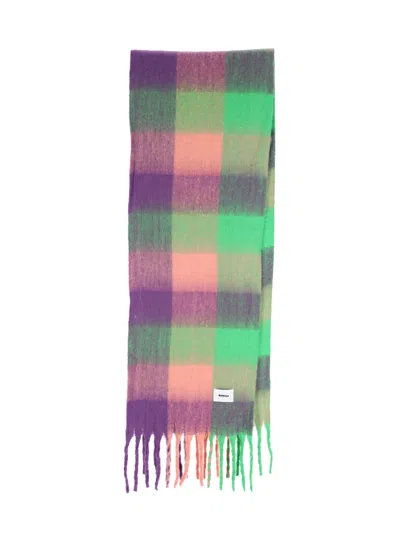 Bonsai Patterned Polyester Scarf For Men In Multicolour