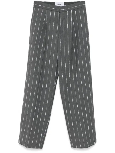 Bonsai Pinstriped Trousers In Grey
