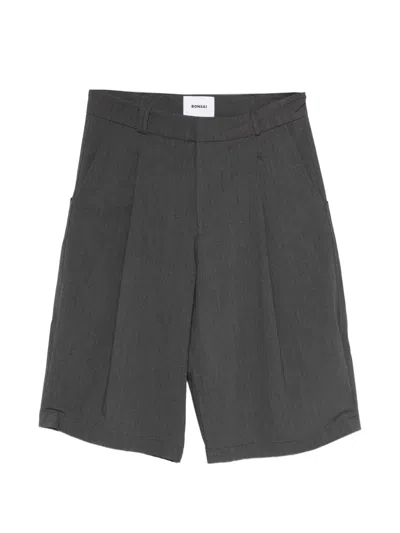 Bonsai Pleated Shorts In Gray