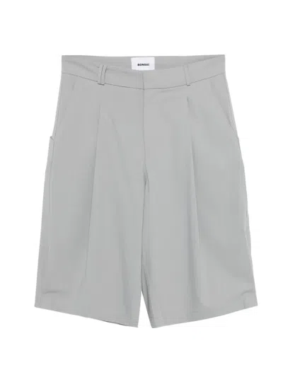 Bonsai Pleated Shorts In Gray