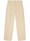 Bonsai Loose Wool Blend Pants In Neutrals