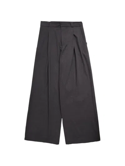 Bonsai Pleated Wide-leg Trousers In Black