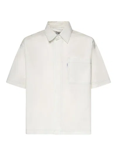 Bonsai Printed Cotton Shirt In White