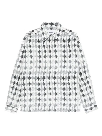 Bonsai Rombi Buttoned-down Shirt In Gray