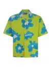 Bonsai Cotton Short Sleeve Shirt In Green