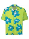 Bonsai Cotton Short Sleeve Shirt In Green