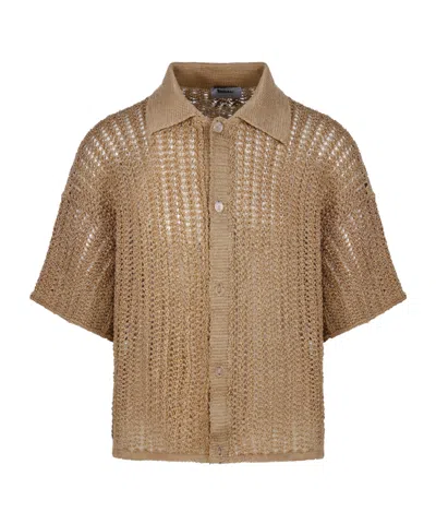Bonsai Short-sleeved Shirt In Brown