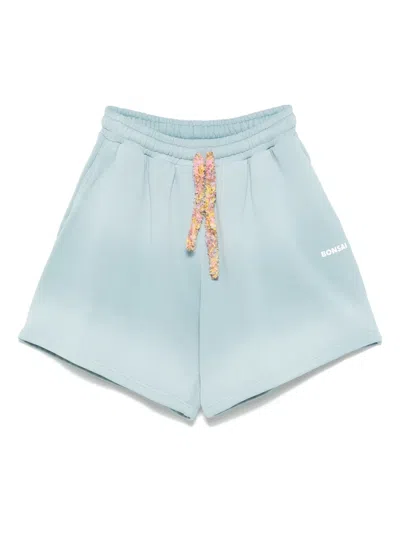 Bonsai Spray Track Shorts In Blue