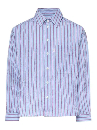 Bonsai Striped Shirt With Logo In Multi