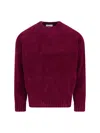 Bonsai Chenille Sweater In Burgundy