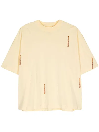 Bonsai Tassel-detailed T-shirt In Yellow