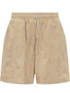 Bonsai Terry Beige Bermuda Shorts In Almoil