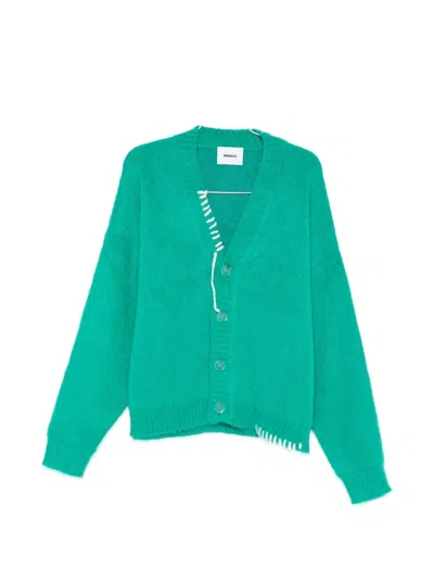 Bonsai V-neck Oversized Cardigan In Animal Print