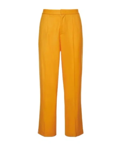 Bonsai Wide-leg Casual Pants In Gold