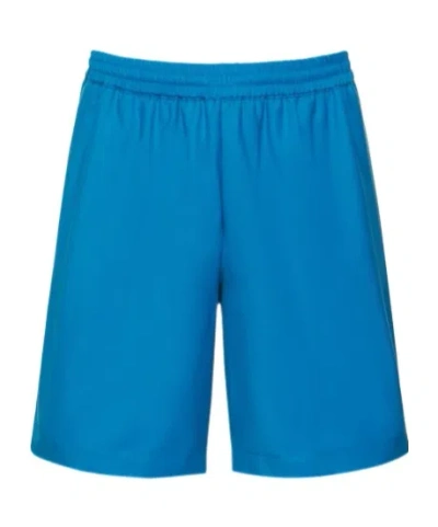 Bonsai Wool Track Shorts In Blue