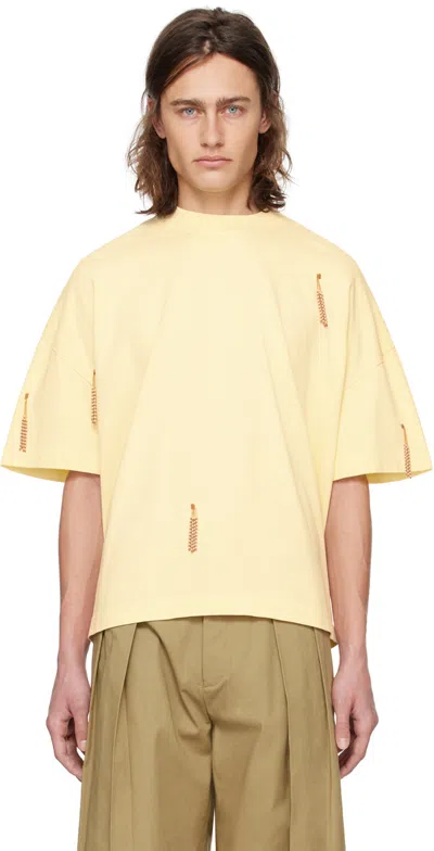 Bonsai Yellow Nappine T-shirt In Almond Oil Almoil