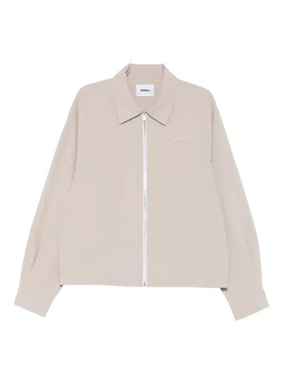 Bonsai Zip-up Shirt In Neutral