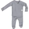 Bonsie Baby Kids'  Skin To Skin Girl Or Boy, Footie In Fog