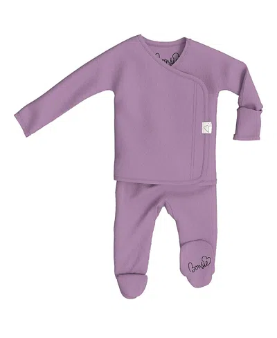 Bonsie Baby Unisex Skin To Skin Footie - Baby In Fig