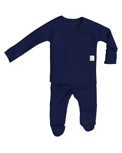 Bonsie Baby Unisex Skin To Skin Footie - Baby In Midnight